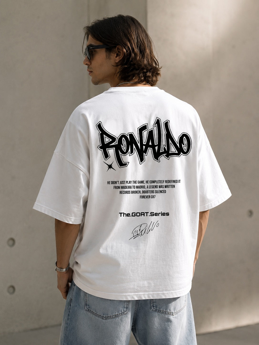 Cristiano Ronaldo Oversized Unisex Drop Shoulder Tee 240GSM