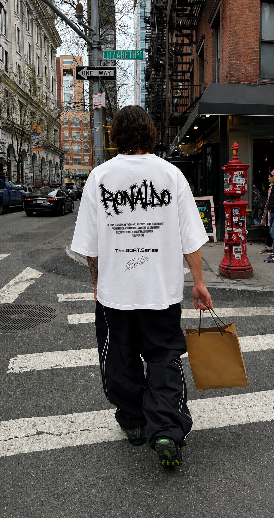 Cristiano Ronaldo Oversized Unisex Drop Shoulder Tee 240GSM