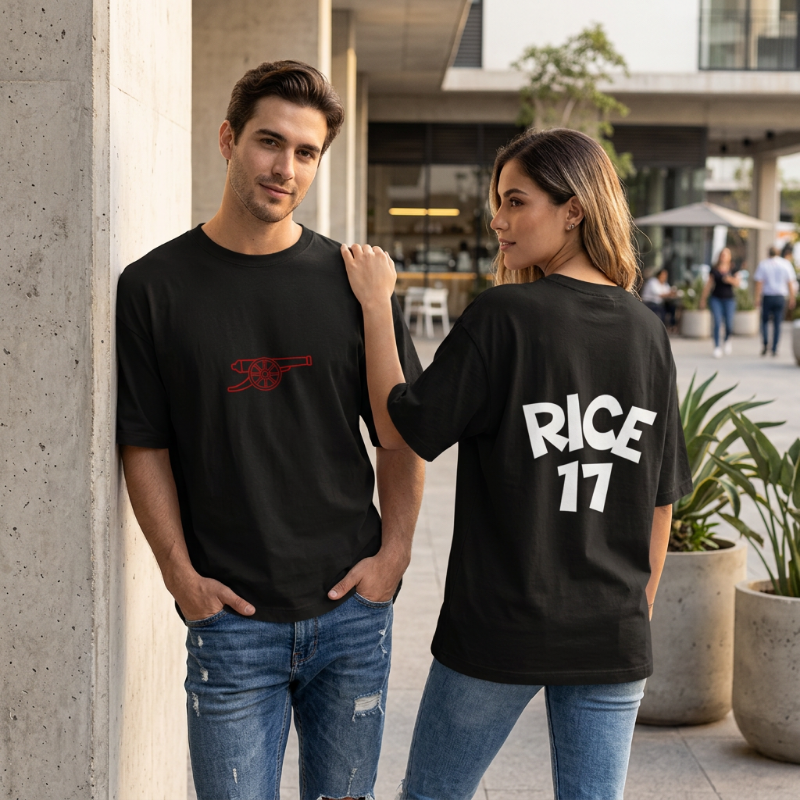 Rice Arsenal Oversized Unisex Drop Shoulder Tee 240GSM