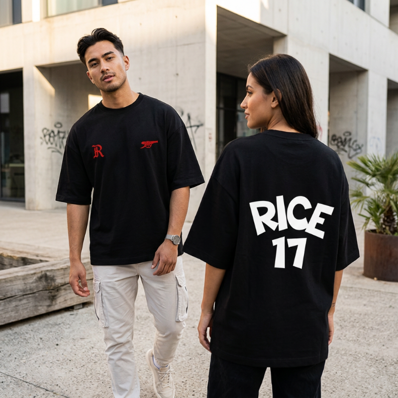 Rice Arsenal Oversized Unisex Drop Shoulder Tee 240GSM