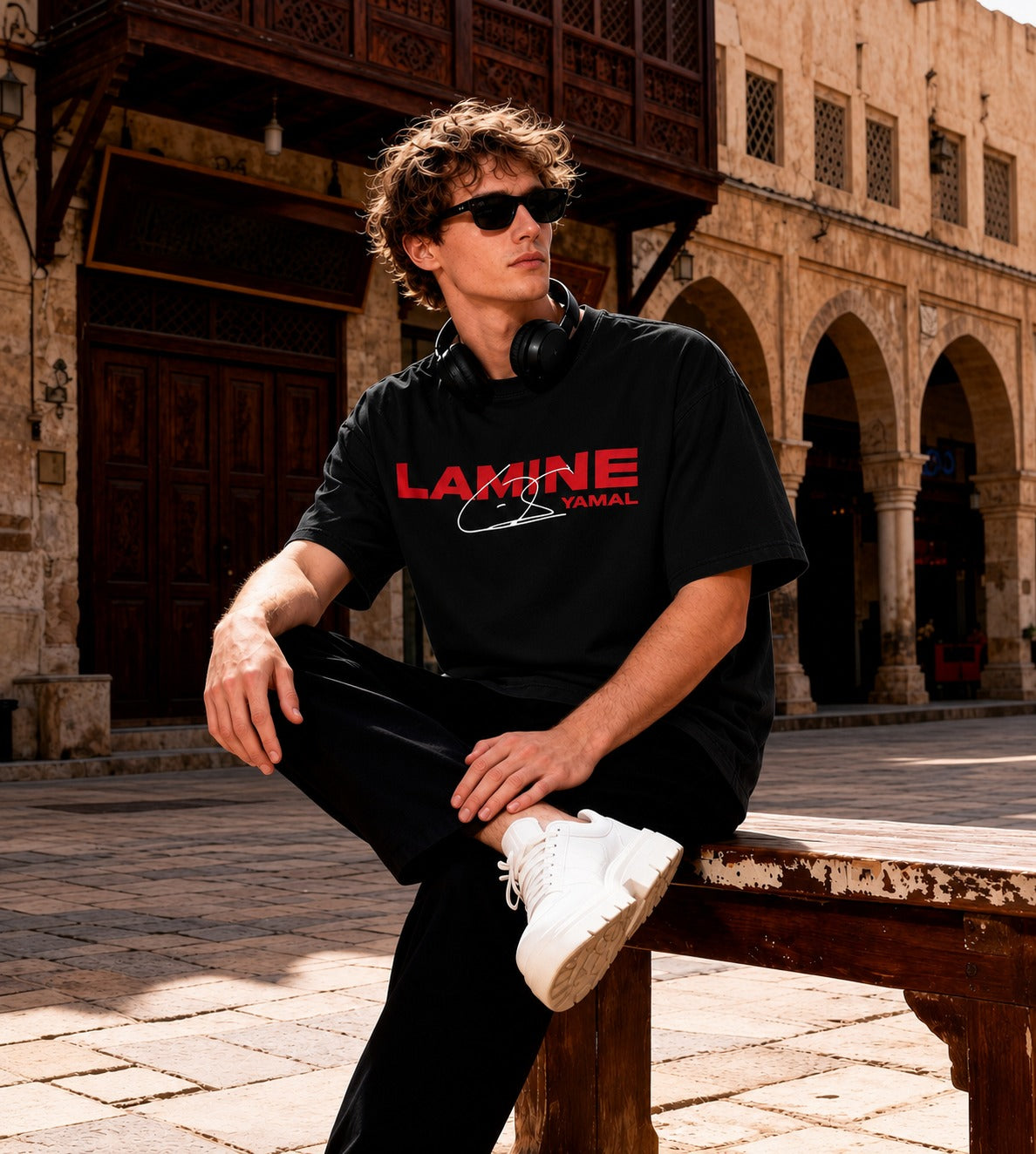 Lamine Yamal Oversized Unisex Drop Shoulder Tee 240GSM